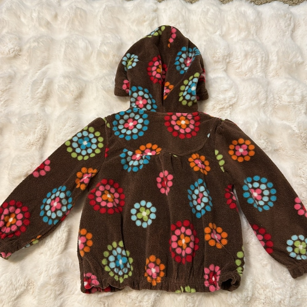 Gymboree Fleece Zip Up Hoodie with Pockets 12-24M - Picture 3 of 5